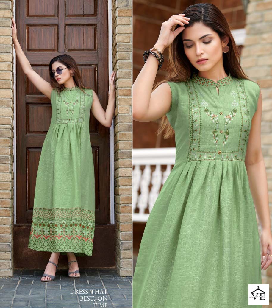 Rangjyot Charvi Vol 2 Rayon Two Tone Wholesale Long Gown Catalog — Wholesale Kurtis, MPA wholesale from Surat — view 6