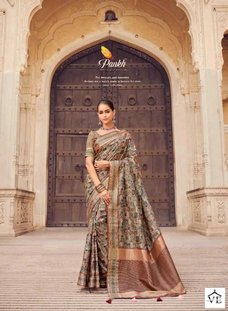 Pankh Chhapa Vol 2 Silk Wholesale Sarees Catalog — Wholesale Sarees, MPA wholesale from Surat — view 3