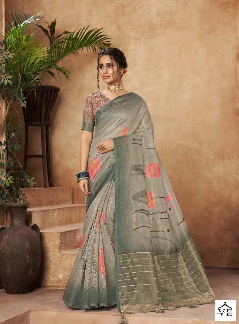 Pankh Chhapa Vol 3 Organza Wholesale Sarees Catalog - Image 2