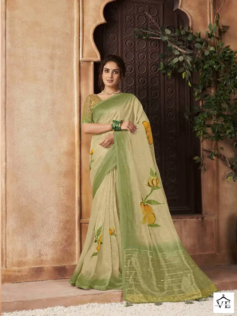 Pankh Chhapa Vol 3 Organza Wholesale Sarees Catalog - Image 10