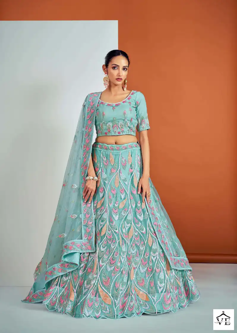 Arya Cinderella Vol 16 Georgette Wholesale Bridal Lehenga Catalog — Wholesale Lehenga, MPA wholesale from Surat - Gallery Image 3
