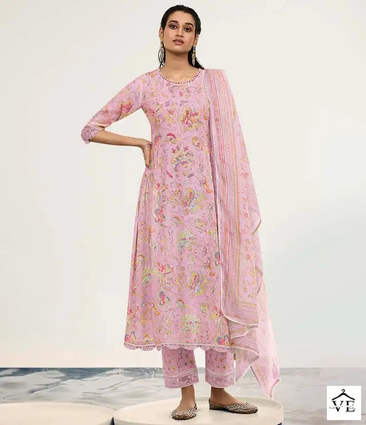 Jayvijay Claudia 8044 Pure Linen Wholesale Designer Salwar Suit Catalog — Wholesale Salwar Suits, MPA wholesale from Surat — view 1