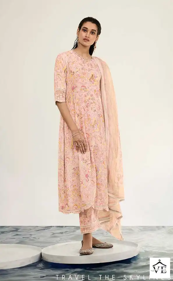 Jayvijay Claudia 8044 Pure Linen Wholesale Designer Salwar Suit Catalog — Wholesale Salwar Suits, MPA wholesale from Surat - Gallery Image 2