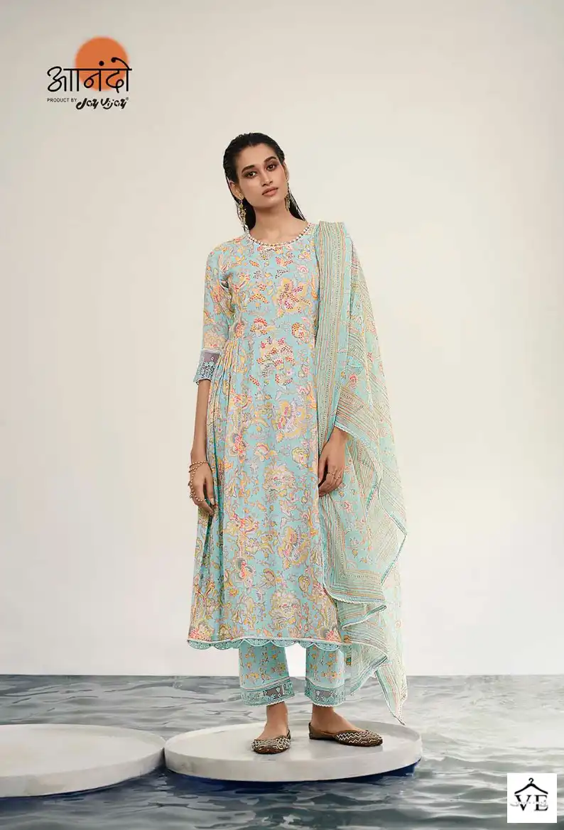 Jayvijay Claudia 8044 Pure Linen Wholesale Designer Salwar Suit Catalog — Wholesale Salwar Suits, MPA wholesale from Surat - Gallery Image 3
