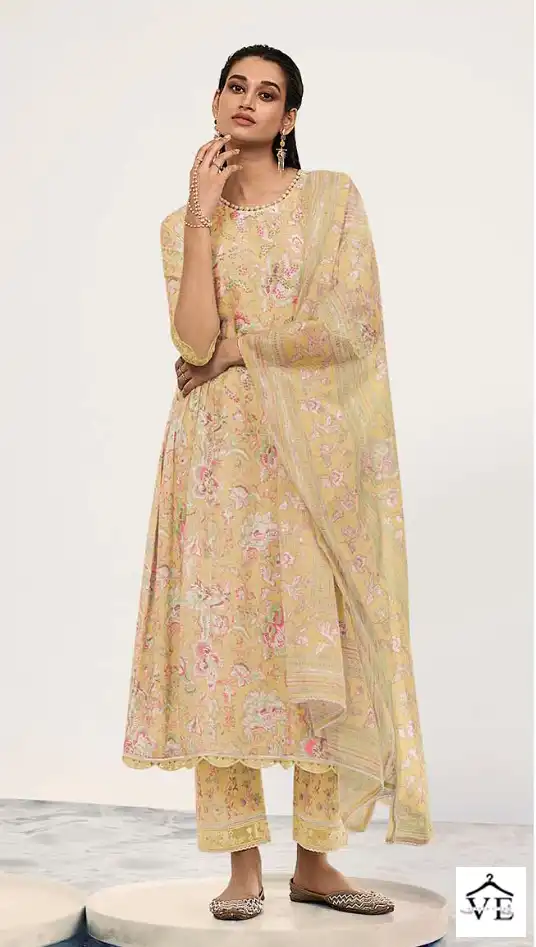Jayvijay Claudia 8044 Pure Linen Wholesale Designer Salwar Suit Catalog — Wholesale Salwar Suits, MPA wholesale from Surat - Gallery Image 4