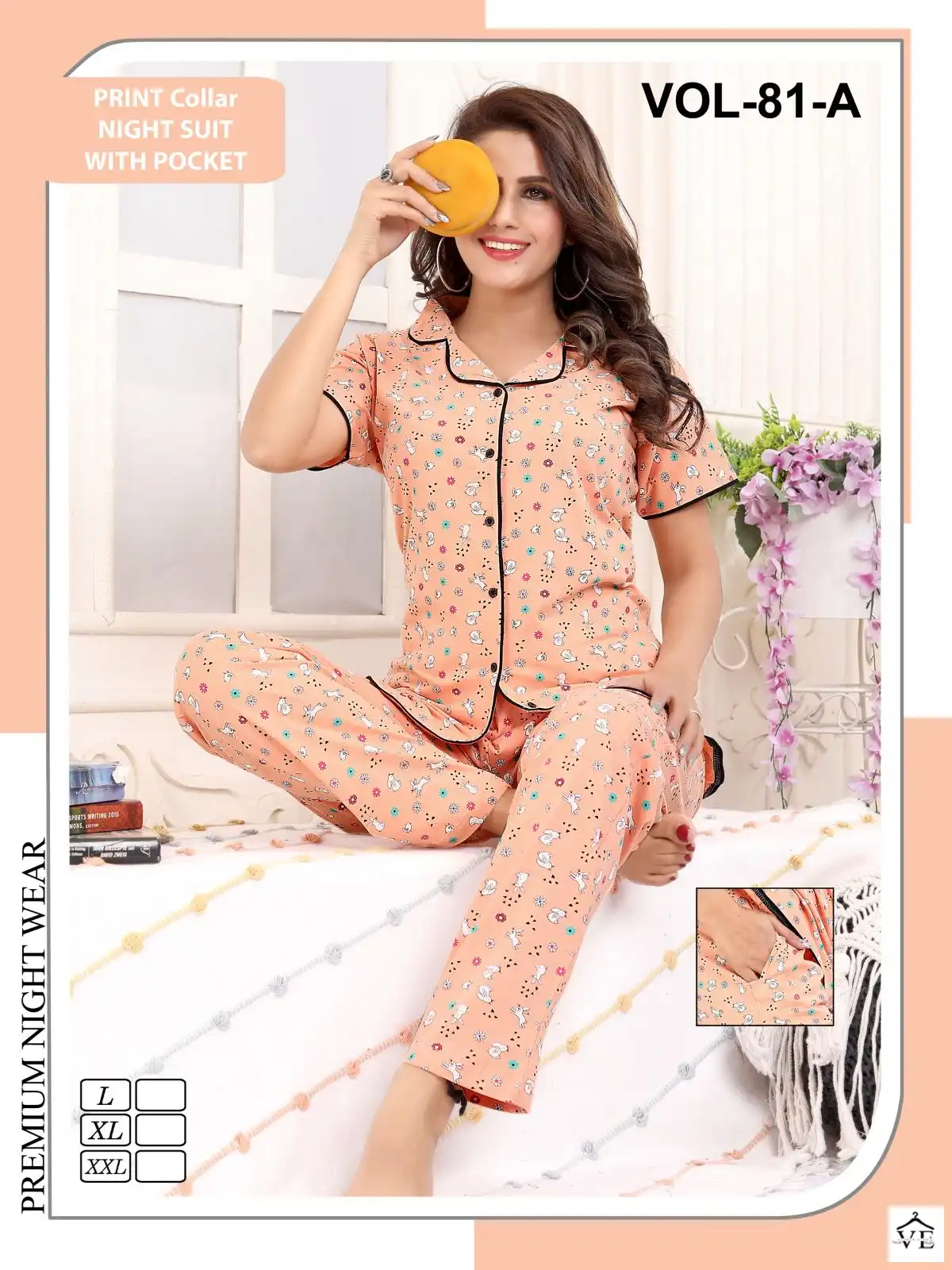 Vardan Ethnic Collor Ns Vol 81 A Cotton Printed Wholesale Night Suits Catalog — Wholesale, MPA wholesale from Surat - Gallery Image 4