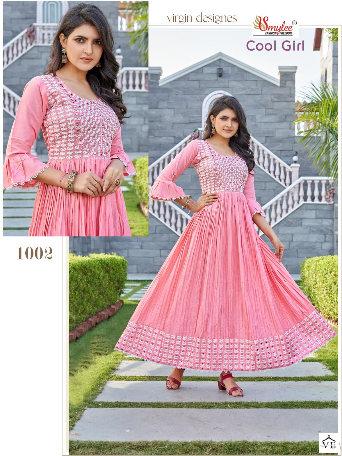 Smylee Cool Girl Heavy Cotton Wholesale Long Gown Catalog — Wholesale Kurtis, MPA wholesale from Surat - Gallery Image 5