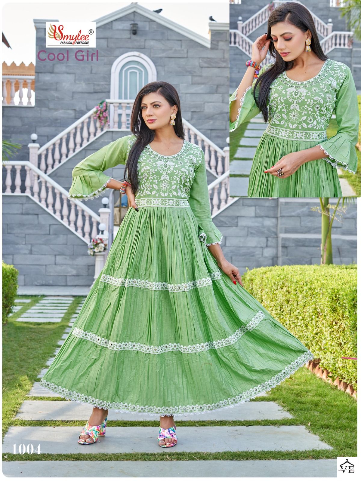 Smylee Cool Girl Heavy Cotton Wholesale Long Gown Catalog — Wholesale Kurtis, MPA wholesale from Surat - Gallery Image 6