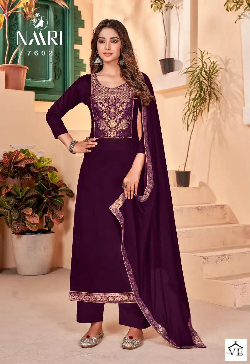 Naari Coorg Viscose Wholesale Designer Salwar Suit Catalog — Wholesale Salwar Suits, MPA wholesale from Surat - Gallery Image 3