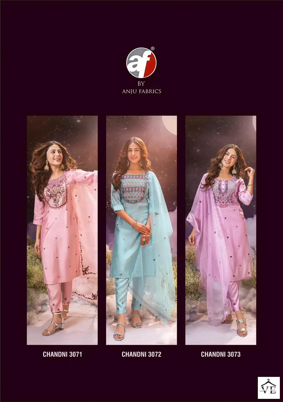 Anju Fabric Chandani Pure Viscose Silk Wholesale Readymade Salwar Suit Catalog — Wholesale Salwar Suits, MPA wholesale from Surat — view 8
