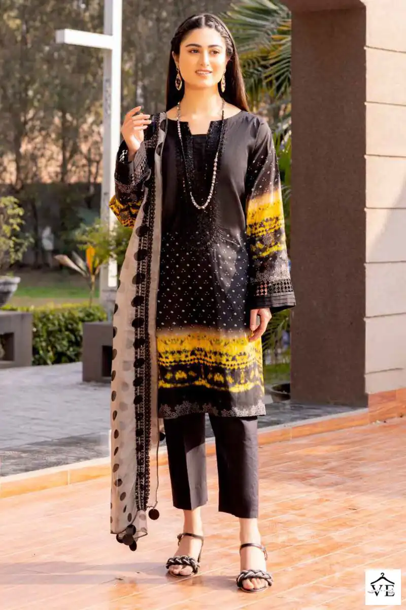 Deepsy Suits Charizma Combination Embroidered Dupatta Pure Cotton Wholesale Pakistani Salwar Suit Catalog — Wholesale Salwar Suits, MPA wholesale from Surat - Gallery Image 2
