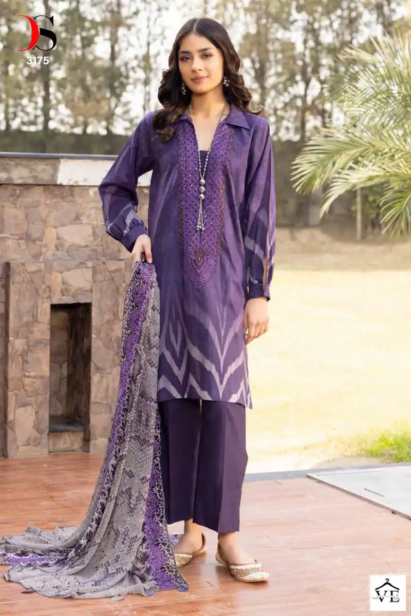Deepsy Suits Charizma Combination Embroidered Dupatta Pure Cotton Wholesale Pakistani Salwar Suit Catalog — Wholesale Salwar Suits, MPA wholesale from Surat - Gallery Image 5