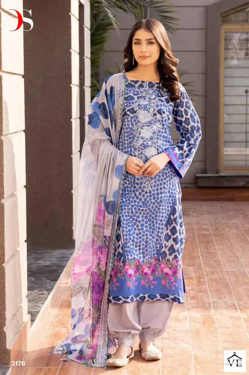 Deepsy Suits Charizma Combination Embroidered Dupatta Pure Cotton Wholesale Pakistani Salwar Suit Catalog — Wholesale Salwar Suits, MPA wholesale from Surat - Gallery Image 7