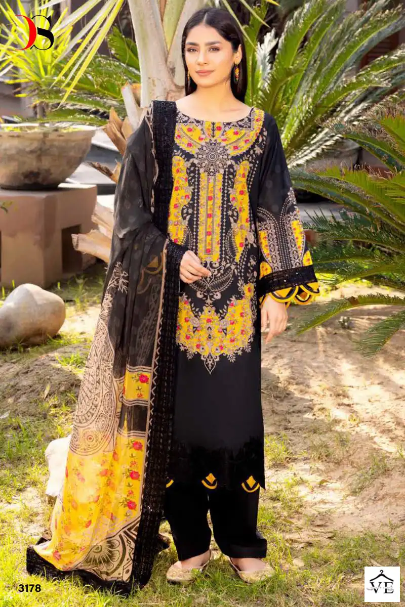 Deepsy Suits Charizma Combination Embroidered Dupatta Pure Cotton Wholesale Pakistani Salwar Suit Catalog — Wholesale Salwar Suits, MPA wholesale from Surat - Gallery Image 8