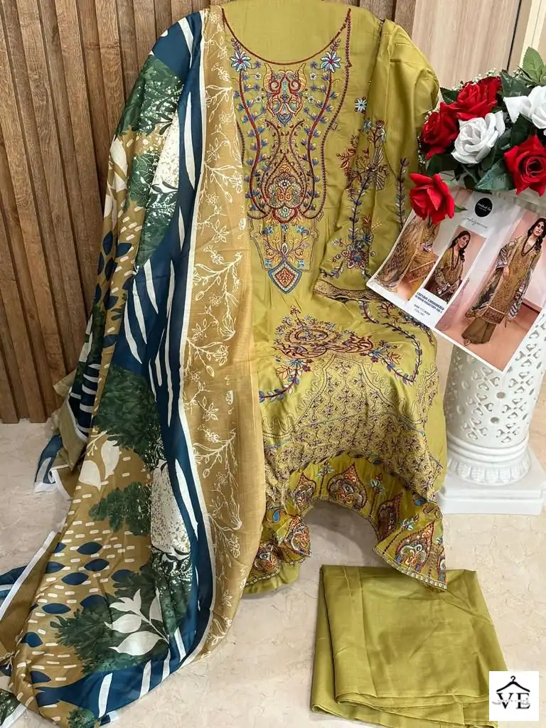 Mehboob Tex Chevron Vol 2 Cambric Cotton Wholesale Pakistani Suit Catalog — Wholesale Salwar Suits, MPA wholesale from Surat - Gallery Image 3