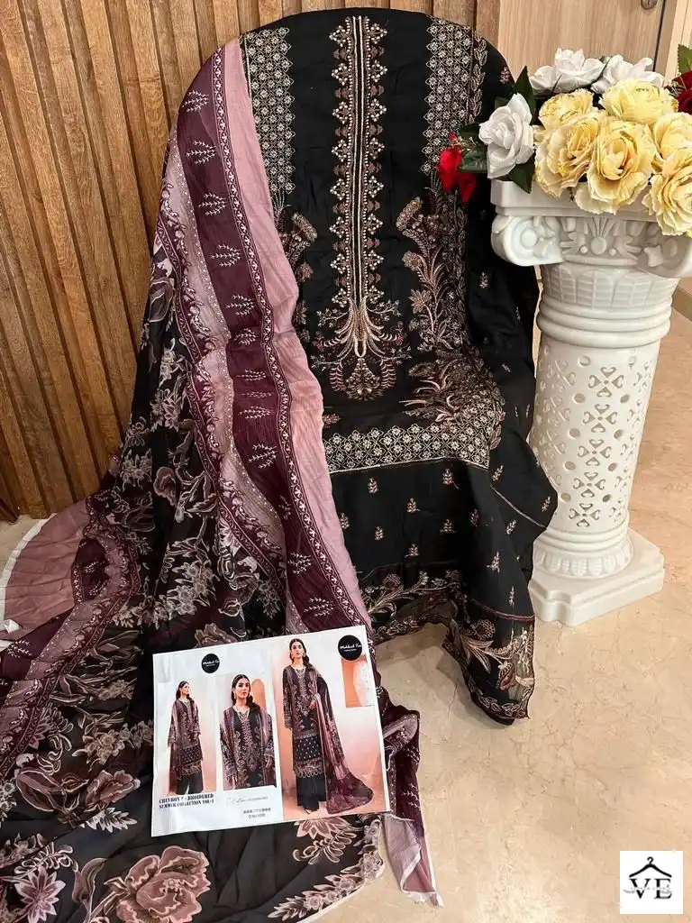 Mehboob Tex Chevron Vol 2 Cambric Cotton Wholesale Pakistani Suit Catalog — Wholesale Salwar Suits, MPA wholesale from Surat - Gallery Image 6