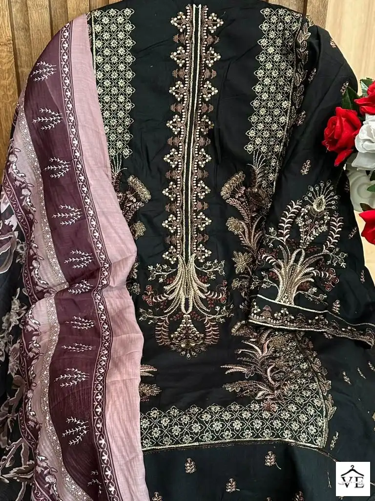 Mehboob Tex Chevron Vol 2 Cambric Cotton Wholesale Pakistani Suit Catalog — Wholesale Salwar Suits, MPA wholesale from Surat - Gallery Image 7