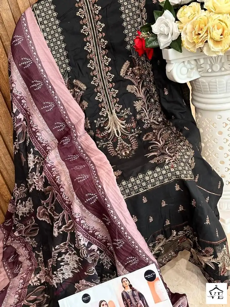 Mehboob Tex Chevron Vol 2 Cambric Cotton Wholesale Pakistani Suit Catalog — Wholesale Salwar Suits, MPA wholesale from Surat - Gallery Image 5