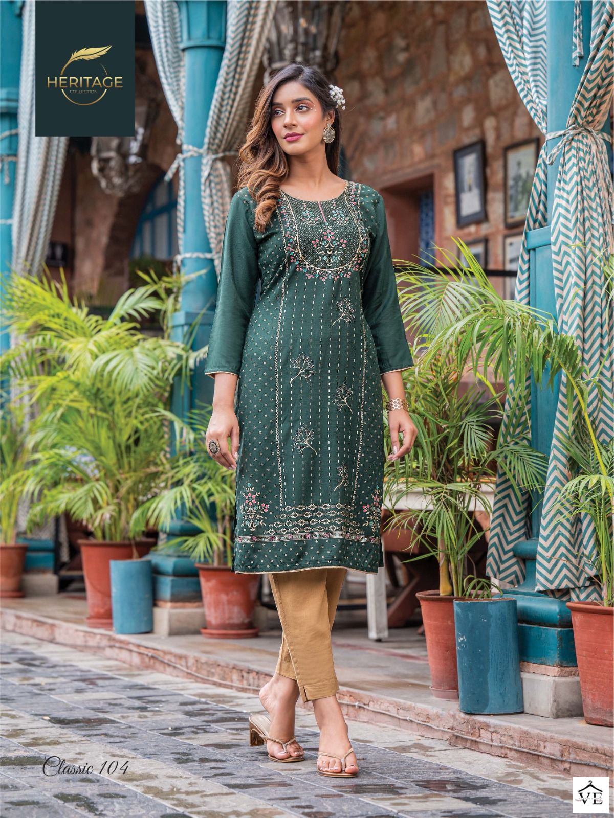 Heritage Classic Rayon Wholesale Kurtis Catalog — Wholesale Kurtis, MPA wholesale from Surat - Gallery Image 2