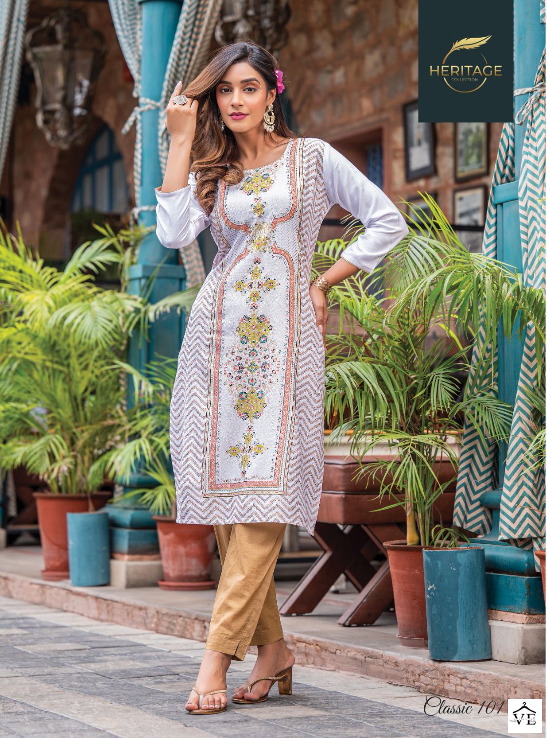 Heritage Classic Rayon Wholesale Kurtis Catalog — Wholesale Kurtis, MPA wholesale from Surat - Gallery Image 3