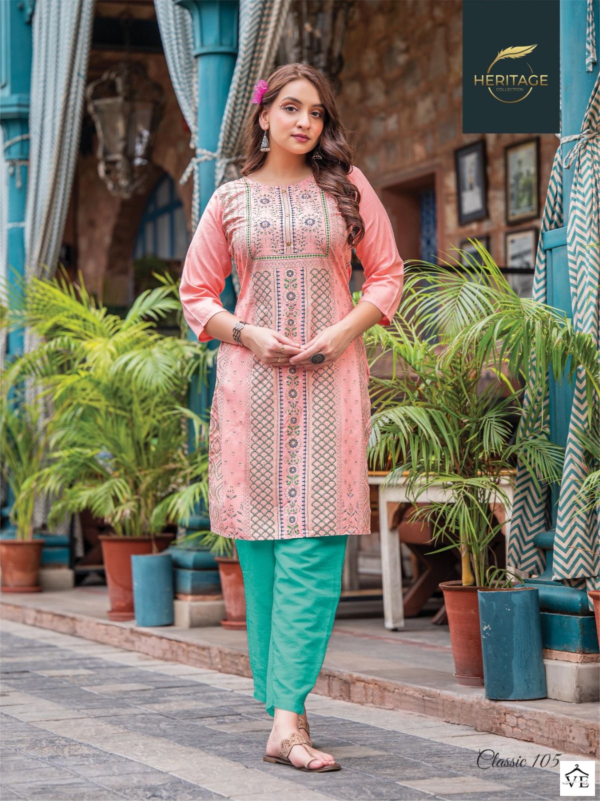 Heritage Classic Rayon Wholesale Kurtis Catalog — Wholesale Kurtis, MPA wholesale from Surat - Gallery Image 6
