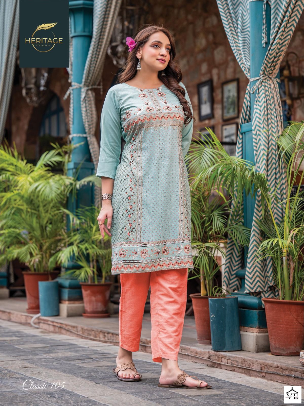 Heritage Classic Rayon Wholesale Kurtis Catalog — Wholesale Kurtis, MPA wholesale from Surat - Gallery Image 7