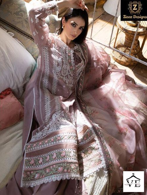 Ziaaz Designs Codes 313 314 Cambric Cotton Wholesale Pakistani Salwar Suit Catalog — Wholesale Salwar Suits, MPA wholesale from Surat - Gallery Image 2