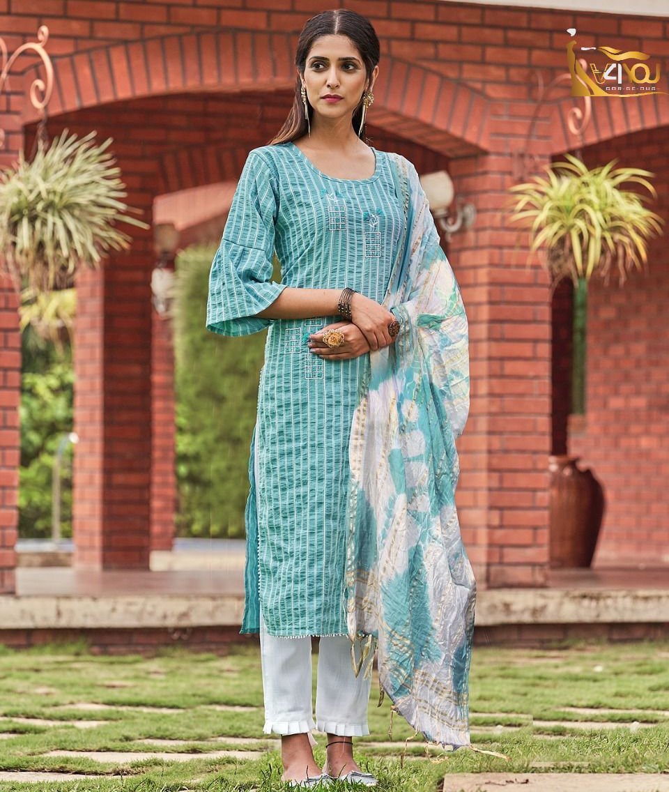 Vardan Ethnic Coral Vol 1 Viscose Rayon Wholesale Readymade Salwar Suit Catalog — Wholesale Salwar Suits, MPA wholesale from Surat — view 1