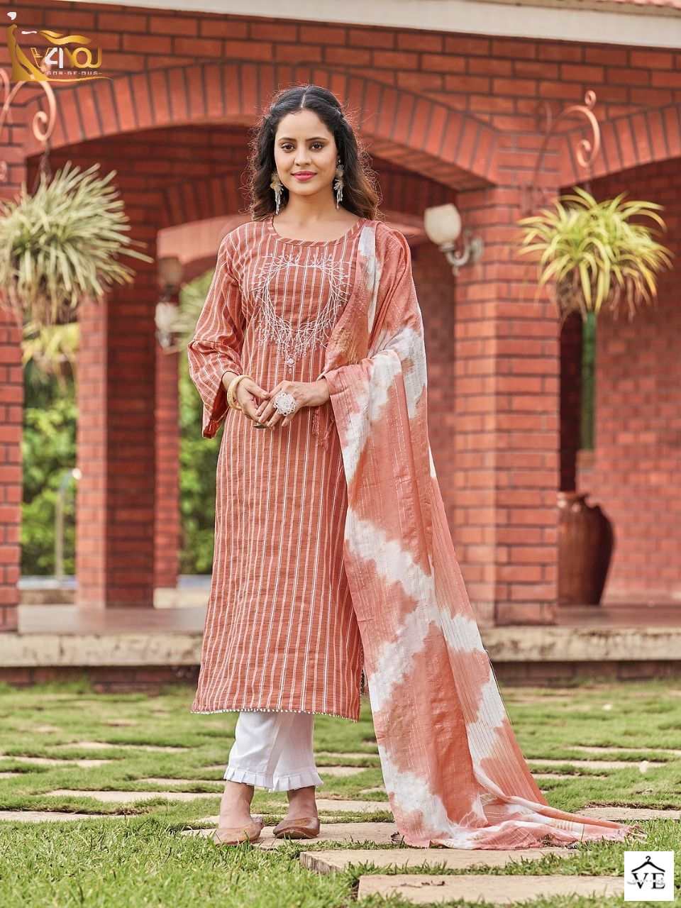 Vardan Ethnic Coral Vol 1 Viscose Rayon Wholesale Readymade Salwar Suit Catalog — Wholesale Salwar Suits, MPA wholesale from Surat - Gallery Image 4