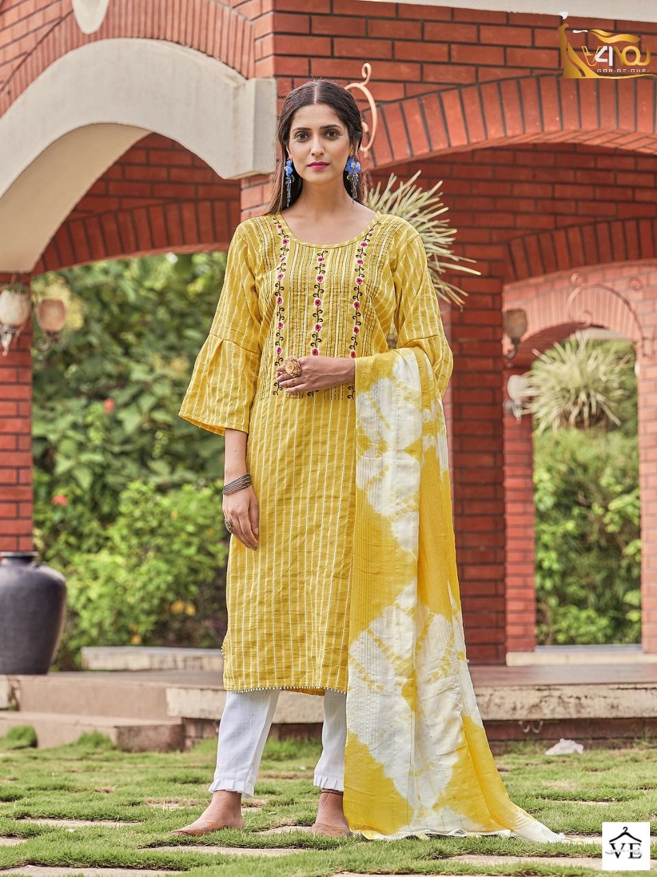 Vardan Ethnic Coral Vol 1 Viscose Rayon Wholesale Readymade Salwar Suit Catalog — Wholesale Salwar Suits, MPA wholesale from Surat - Gallery Image 8