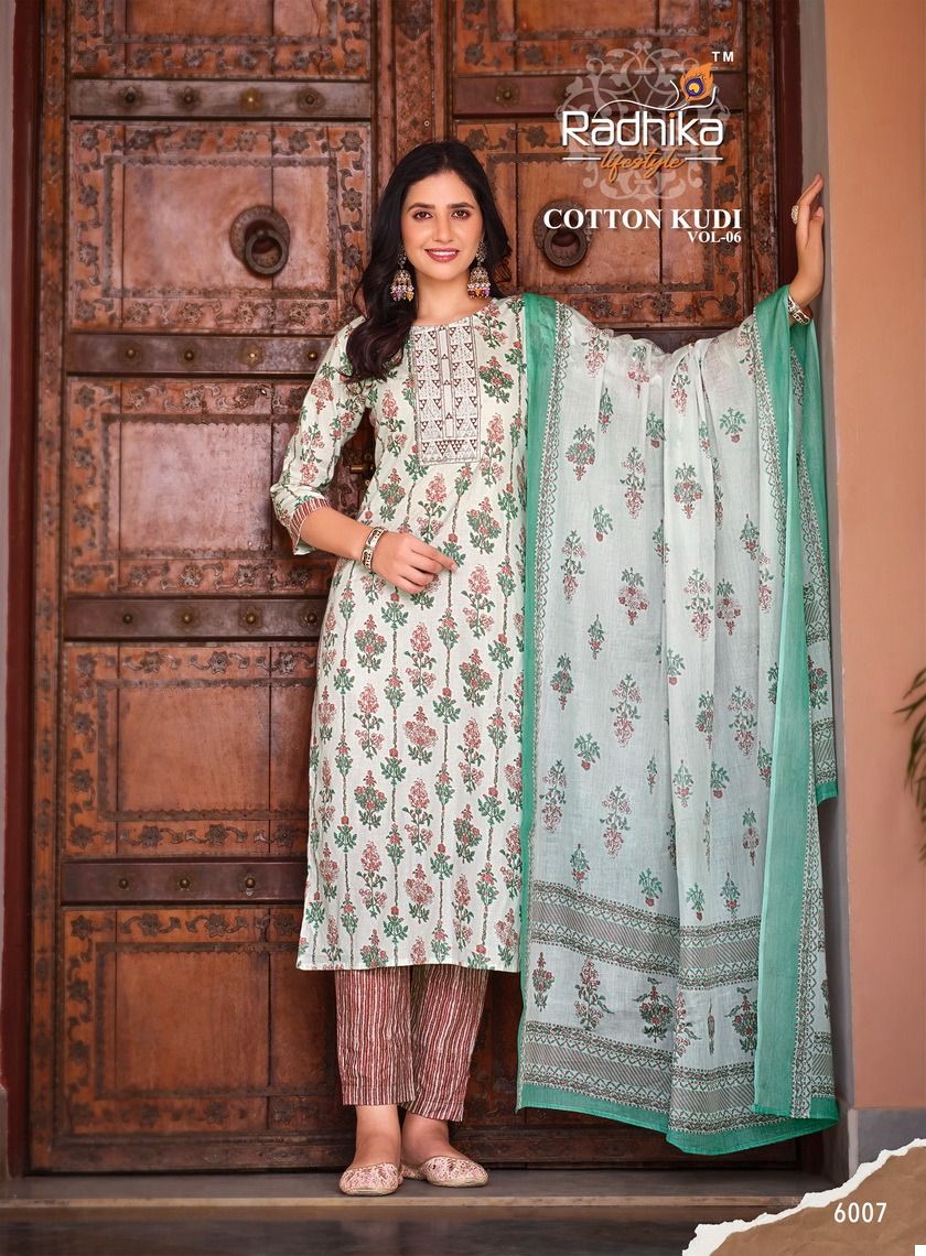 Radhika Lifestyle Cotton Kudi Vol 6 Cotton Wholesale Salwar Suit Catalog — Wholesale Salwar Suits, MPA wholesale from Surat - Gallery Image 8
