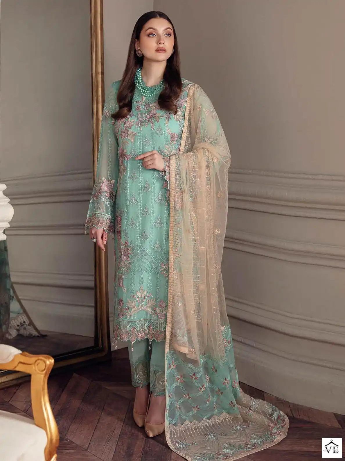 Fepic D-5240 Georgette Wholesale Pakistani Suit Catalog — Wholesale Salwar Suits, MPA wholesale from Surat — view 1