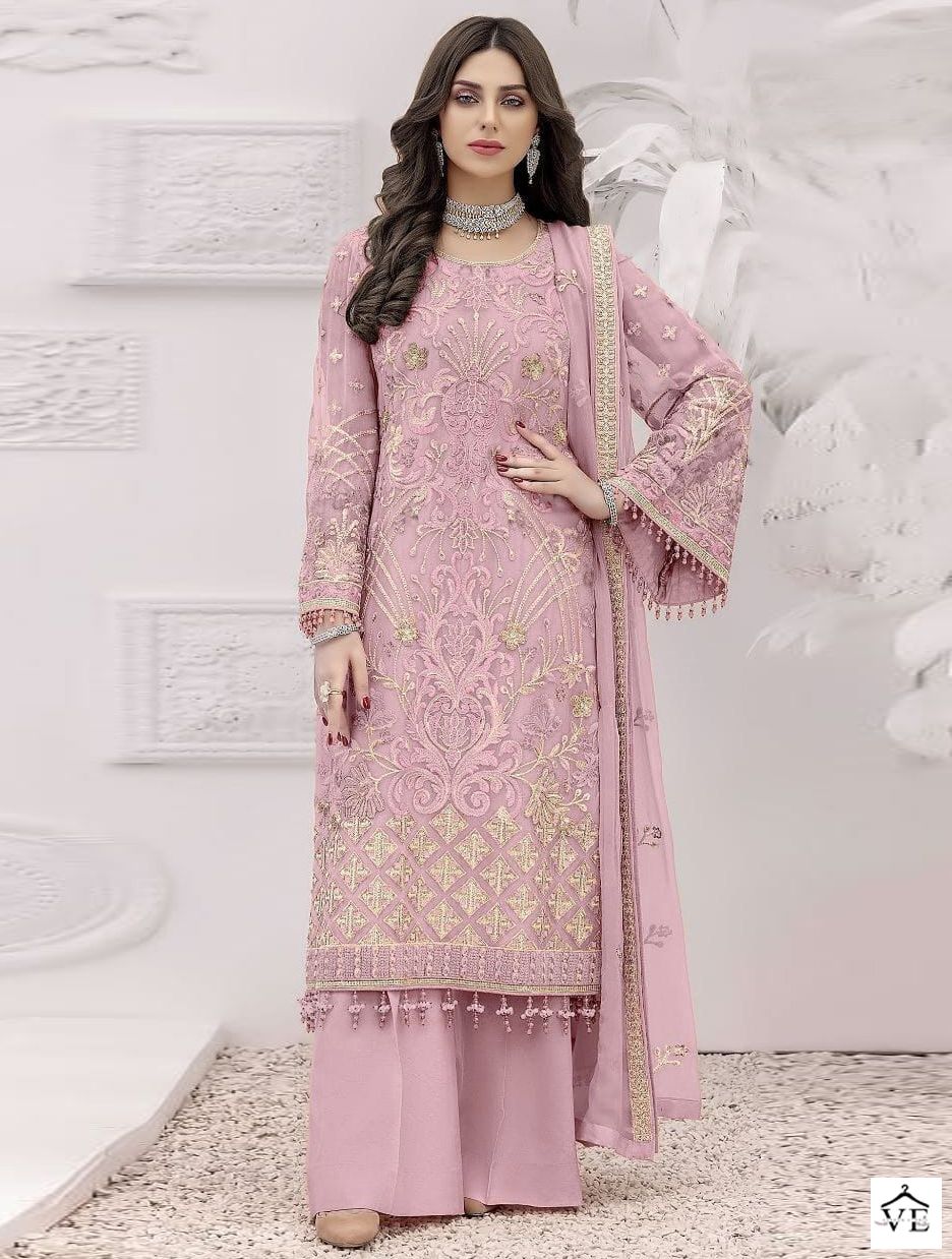 Fepic D 5245 Georgette Wholesale Pakistani Salwar Suit Catalog — Wholesale Salwar Suits, MPA wholesale from Surat — view 1