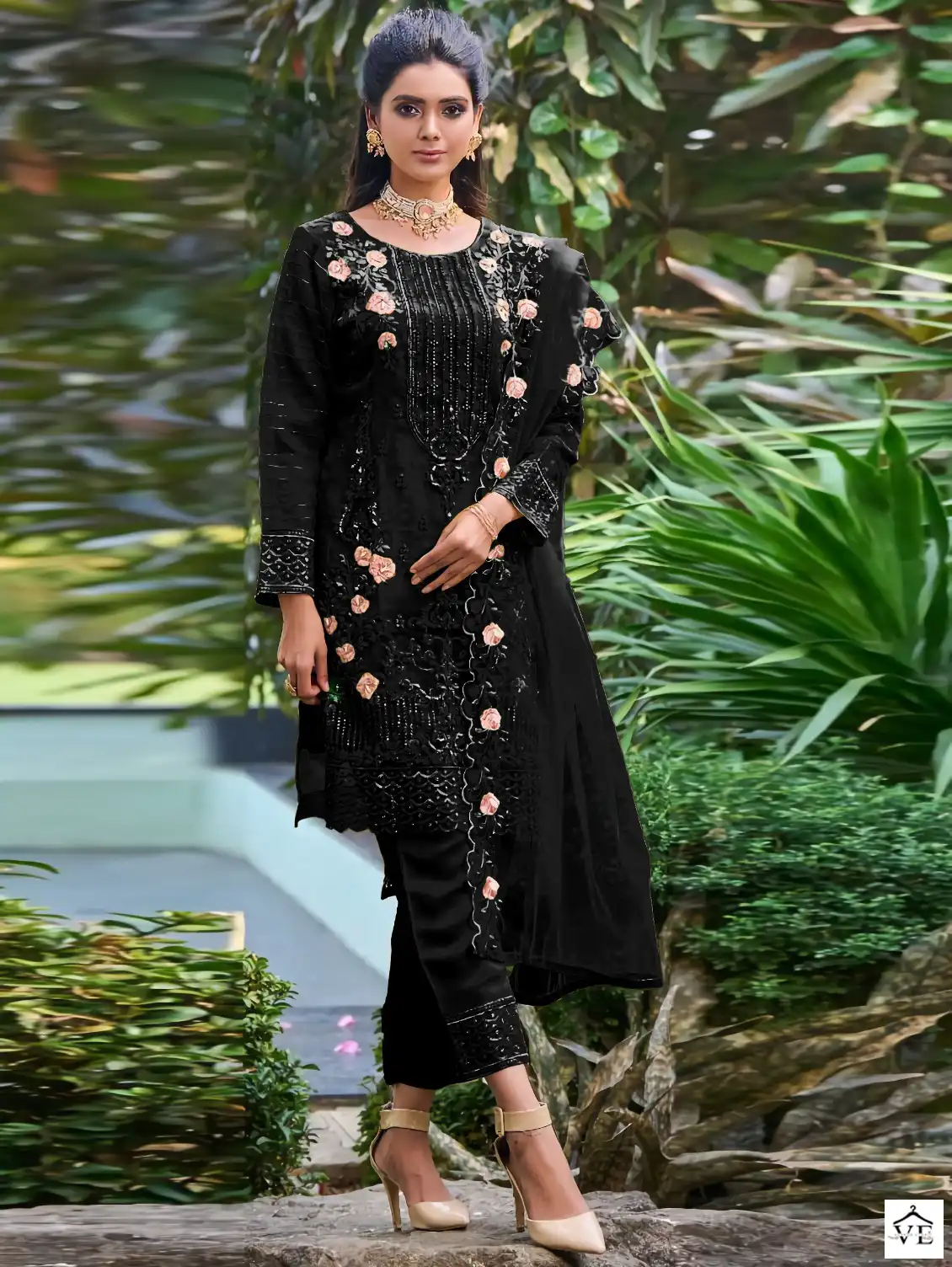 Dinsaa Dno 171 Organza Wholesale Pakistani Suits Catalog — Wholesale Salwar Suits, MPA wholesale from Surat - Gallery Image 3