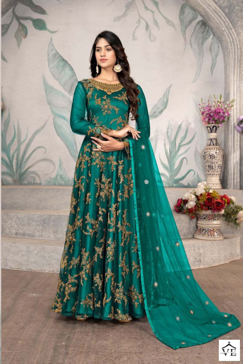 Swagat D No 655 Net Wholesale Designer Salwar Suit Catalog — Wholesale Salwar Suits, MPA wholesale from Surat - Gallery Image 2