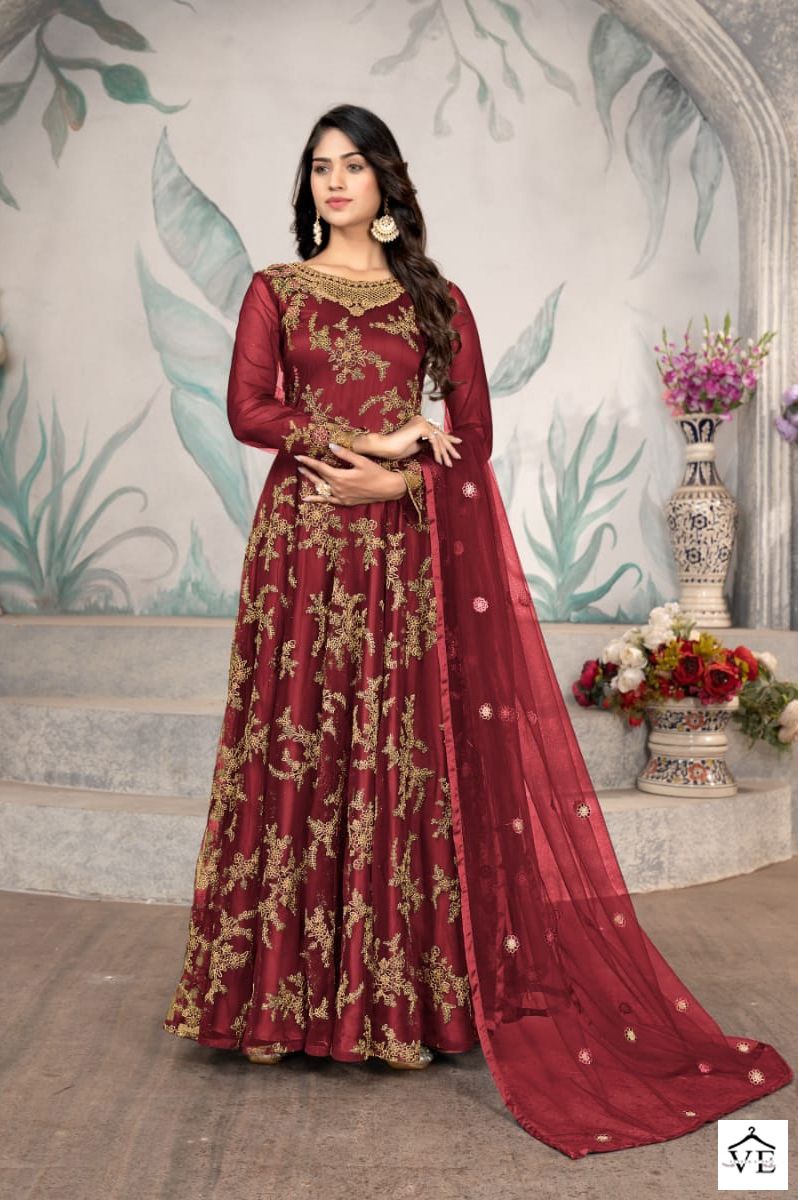 Swagat D No 655 Net Wholesale Designer Salwar Suit Catalog — Wholesale Salwar Suits, MPA wholesale from Surat — view 4