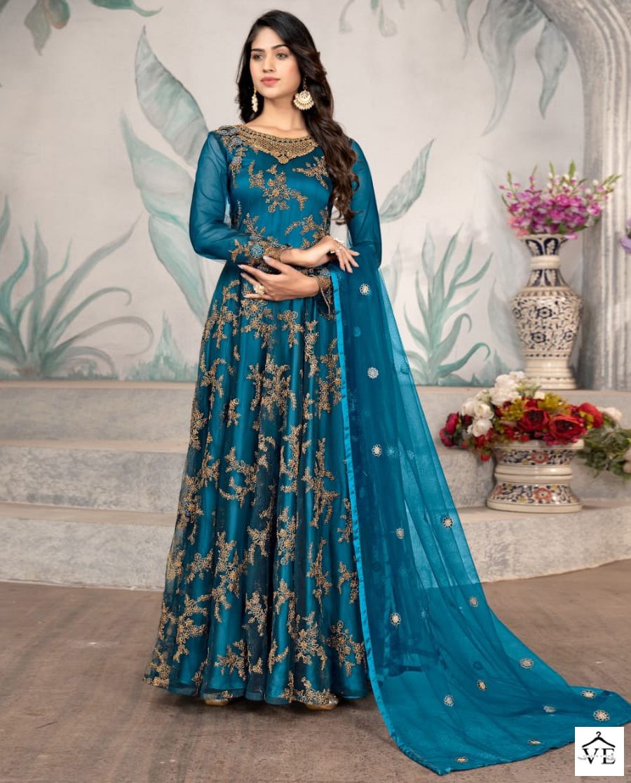 Swagat D No 655 Net Wholesale Designer Salwar Suit Catalog — Wholesale Salwar Suits, MPA wholesale from Surat — view 1