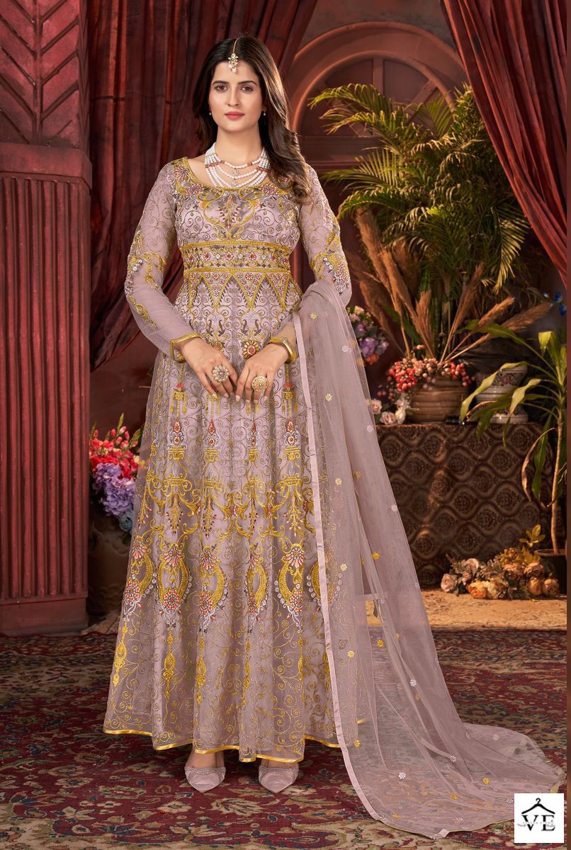 Swagat D No 667 Net Wholesale Designer Salwar Suit Catalog — Wholesale Salwar Suits, MPA wholesale from Surat - Gallery Image 3