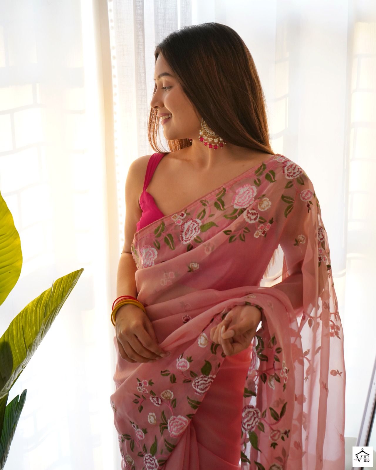 Shree Trends Damini Organza Wholesale Sarees Catalog — Wholesale Sarees, MPA wholesale from Surat — view 4