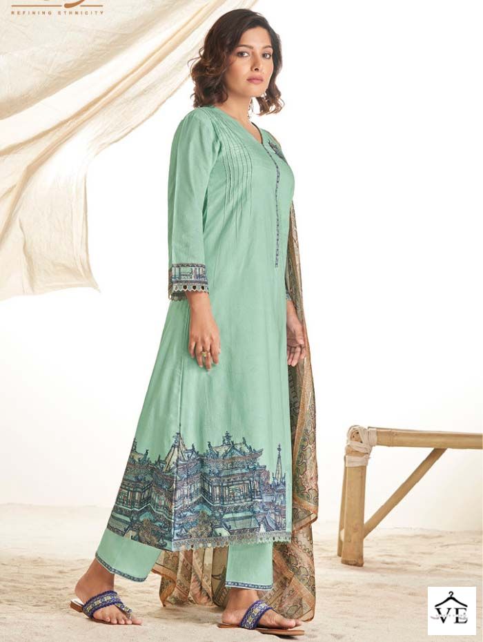 Omtex Dhara Lawn Cotton Wholesale Designer Salwar Suit Catalog — Wholesale Salwar Suits, MPA wholesale from Surat — view 1