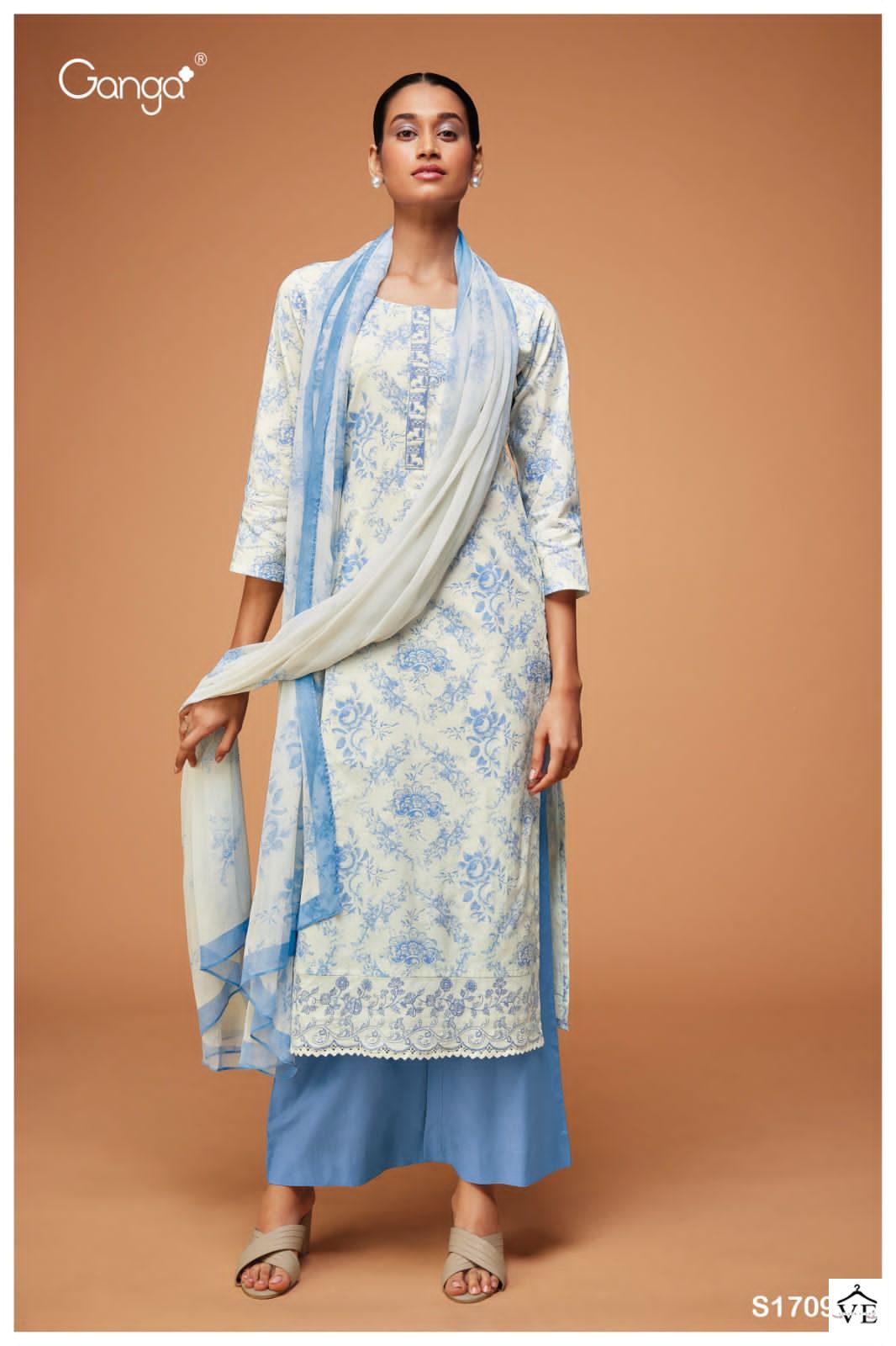 Ganga Dharini 1709 Premium Cotton Wholesale Salwar Suit Catalog — Wholesale Salwar Suits, MPA wholesale from Surat - Gallery Image 4
