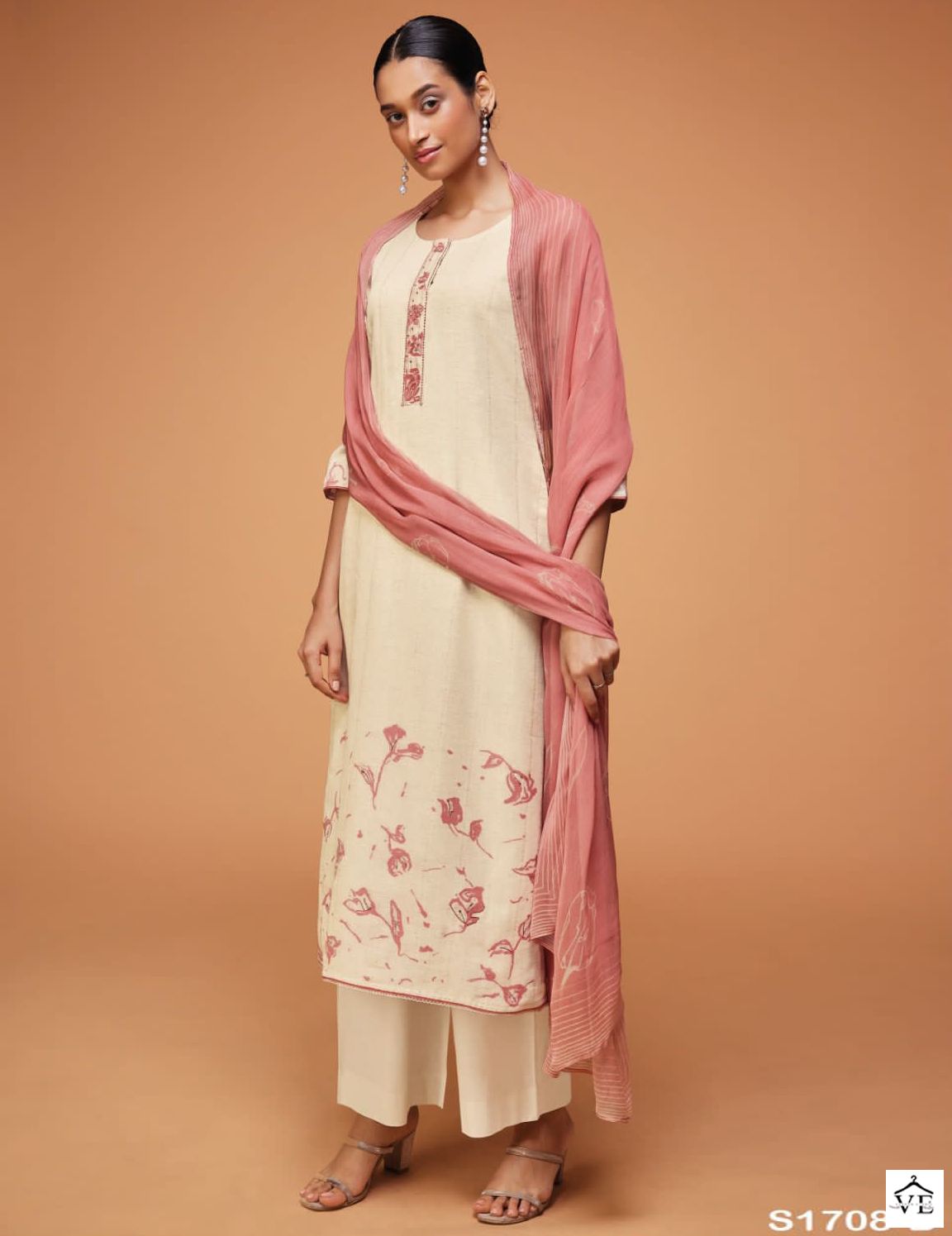 Ganga Diksha 1708 Premium Woven Linen Wholesale Designer Salwar Suit Catalog — Wholesale Salwar Suits, MPA wholesale from Surat — view 1