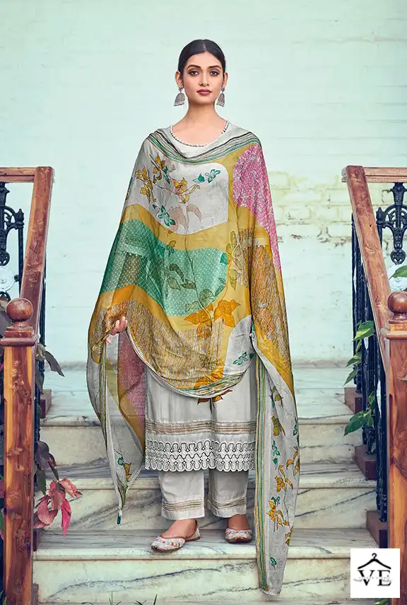 Jayvijay Dilara 3077 Pure Cotton Wholesale Designer Salwar Suit Catalog — Wholesale Salwar Suits, MPA wholesale from Surat - Gallery Image 3