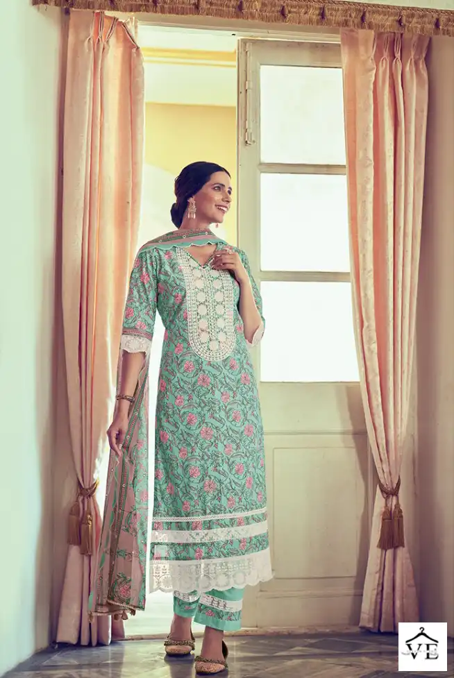 Jayvijay Dilreet Vol 2 Pure Cotton Wholesale Designer Salwar Suit Catalog — Wholesale Salwar Suits, MPA wholesale from Surat - Gallery Image 2