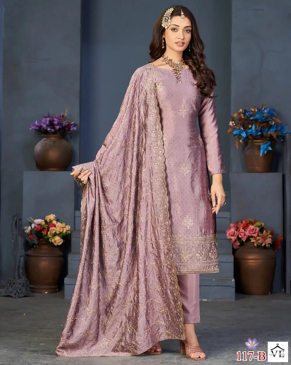 Vardan Ethnic Dista Blooming Vichitra Wholesale Designer Salwar Suit Catalog — Wholesale Salwar Suits, MPA wholesale from Surat — view 1