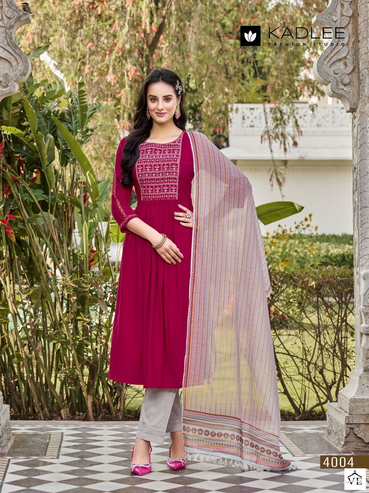 Kadlee Diva Rayon Weaving Wholesale Readymade Salwar Suit Catalog — Wholesale Salwar Suits, Kadlee Fashion Studio wholesale from Surat — view 3