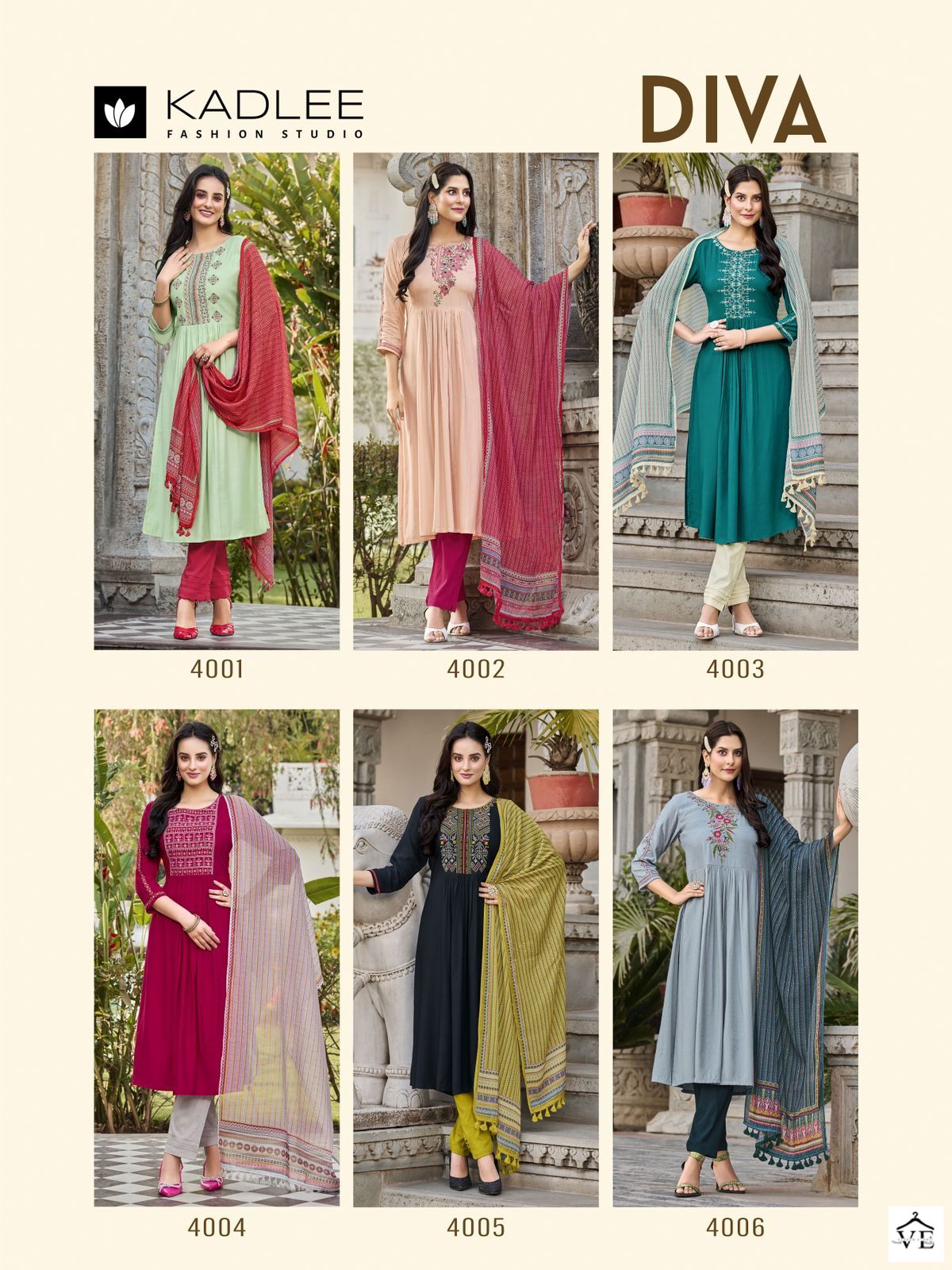 Kadlee Diva Rayon Weaving Wholesale Readymade Salwar Suit Catalog — Wholesale Salwar Suits, Kadlee Fashion Studio wholesale from Surat — view 7