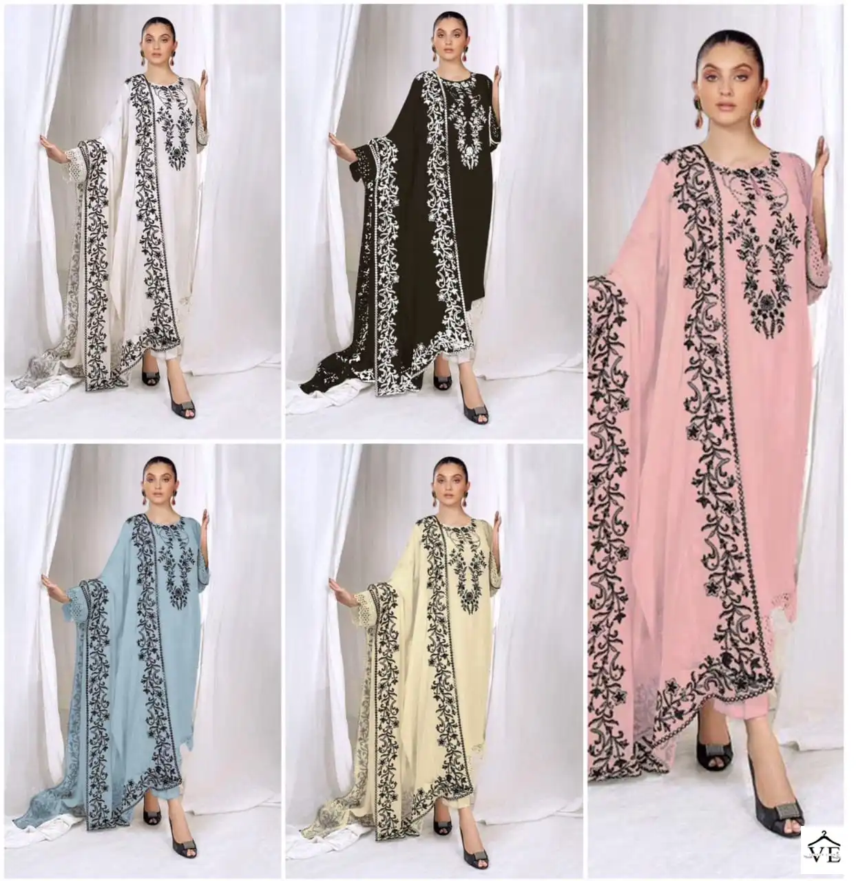 Vardan Ethnic D.No-117 Pure Georgette Wholesale Readymade Pakistani Suit Catalog — Wholesale Salwar Suits, MPA wholesale from Surat — view 11