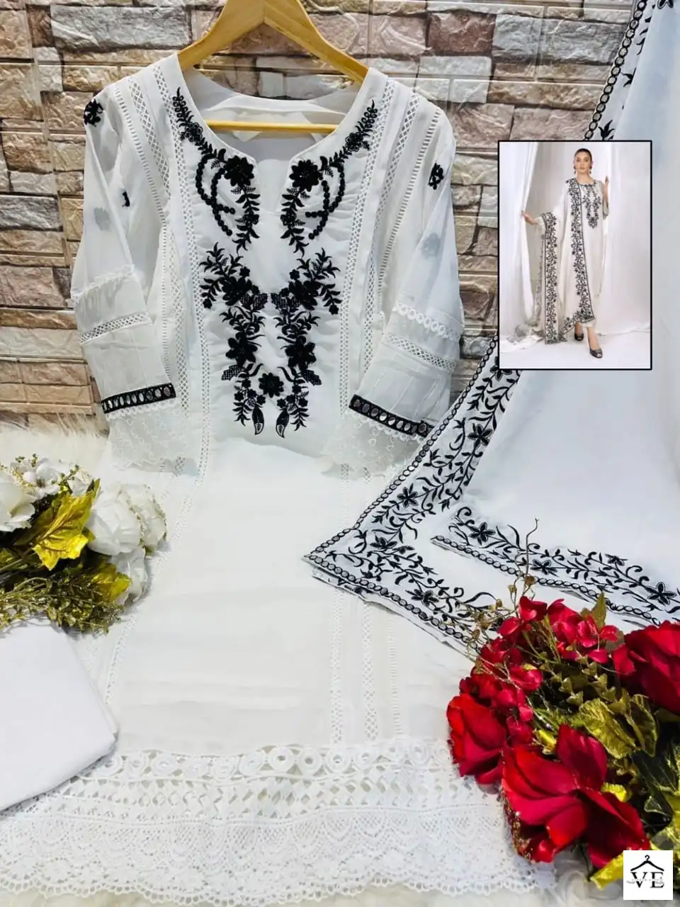 Vardan Ethnic D.No-117 Pure Georgette Wholesale Readymade Pakistani Suit Catalog — Wholesale Salwar Suits, MPA wholesale from Surat - Gallery Image 10