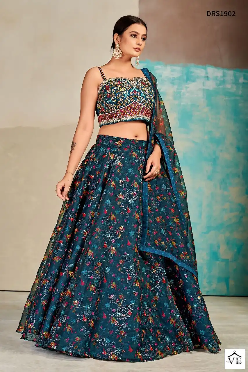 Dresstive Vol 6 Organza Wholesale Lehenga Catalog — Wholesale Lehenga, MPA wholesale from Surat — view 4